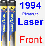 Front Wiper Blade Pack for 1994 Plymouth Laser - Hybrid