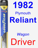 Driver Wiper Blade for 1982 Plymouth Reliant - Hybrid