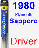 Driver Wiper Blade for 1980 Plymouth Sapporo - Hybrid