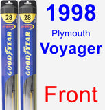 Front Wiper Blade Pack for 1998 Plymouth Voyager - Hybrid