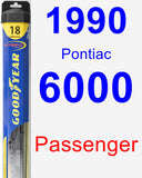 Passenger Wiper Blade for 1990 Pontiac 6000 - Hybrid