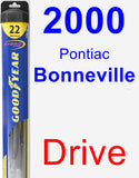 Driver Wiper Blade for 2000 Pontiac Bonneville - Hybrid