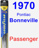 Passenger Wiper Blade for 1970 Pontiac Bonneville - Hybrid