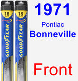 Front Wiper Blade Pack for 1971 Pontiac Bonneville - Hybrid