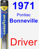 Driver Wiper Blade for 1971 Pontiac Bonneville - Hybrid