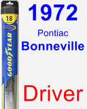 Driver Wiper Blade for 1972 Pontiac Bonneville - Hybrid