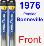 Front Wiper Blade Pack for 1976 Pontiac Bonneville - Hybrid