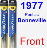 Front Wiper Blade Pack for 1977 Pontiac Bonneville - Hybrid