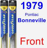 Front Wiper Blade Pack for 1979 Pontiac Bonneville - Hybrid