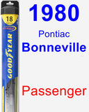 Passenger Wiper Blade for 1980 Pontiac Bonneville - Hybrid