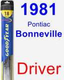 Driver Wiper Blade for 1981 Pontiac Bonneville - Hybrid