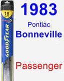 Passenger Wiper Blade for 1983 Pontiac Bonneville - Hybrid