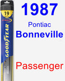 Passenger Wiper Blade for 1987 Pontiac Bonneville - Hybrid