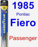 Passenger Wiper Blade for 1985 Pontiac Fiero - Hybrid