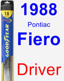 Driver Wiper Blade for 1988 Pontiac Fiero - Hybrid