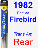 Rear Wiper Blade for 1982 Pontiac Firebird - Hybrid