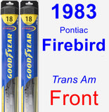 Front Wiper Blade Pack for 1983 Pontiac Firebird - Hybrid