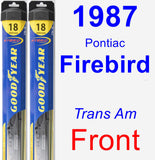 Front Wiper Blade Pack for 1987 Pontiac Firebird - Hybrid