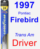 Driver Wiper Blade for 1997 Pontiac Firebird - Hybrid