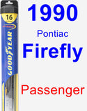 Passenger Wiper Blade for 1990 Pontiac Firefly - Hybrid