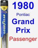 Passenger Wiper Blade for 1980 Pontiac Grand Prix - Hybrid