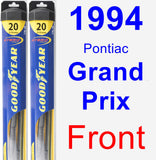 Front Wiper Blade Pack for 1994 Pontiac Grand Prix - Hybrid