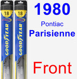 Front Wiper Blade Pack for 1980 Pontiac Parisienne - Hybrid