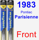 Front Wiper Blade Pack for 1983 Pontiac Parisienne - Hybrid