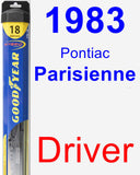 Driver Wiper Blade for 1983 Pontiac Parisienne - Hybrid