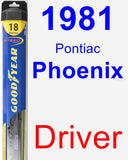 Driver Wiper Blade for 1981 Pontiac Phoenix - Hybrid