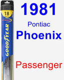 Passenger Wiper Blade for 1981 Pontiac Phoenix - Hybrid