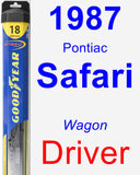 Driver Wiper Blade for 1987 Pontiac Safari - Hybrid