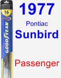 Passenger Wiper Blade for 1977 Pontiac Sunbird - Hybrid