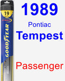 Passenger Wiper Blade for 1989 Pontiac Tempest - Hybrid