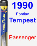 Passenger Wiper Blade for 1990 Pontiac Tempest - Hybrid