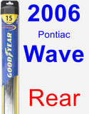 Rear Wiper Blade for 2006 Pontiac Wave - Hybrid