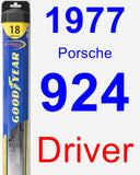 Driver Wiper Blade for 1977 Porsche 924 - Hybrid