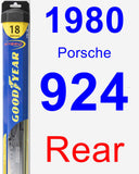 Rear Wiper Blade for 1980 Porsche 924 - Hybrid