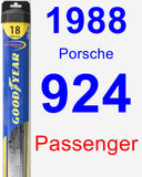 Passenger Wiper Blade for 1988 Porsche 924 - Hybrid