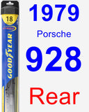 Rear Wiper Blade for 1979 Porsche 928 - Hybrid