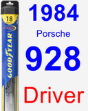 Driver Wiper Blade for 1984 Porsche 928 - Hybrid