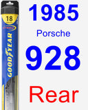 Rear Wiper Blade for 1985 Porsche 928 - Hybrid