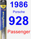 Passenger Wiper Blade for 1986 Porsche 928 - Hybrid