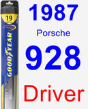 Driver Wiper Blade for 1987 Porsche 928 - Hybrid