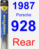 Rear Wiper Blade for 1987 Porsche 928 - Hybrid