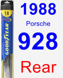 Rear Wiper Blade for 1988 Porsche 928 - Hybrid