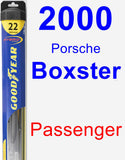 Passenger Wiper Blade for 2000 Porsche Boxster - Hybrid