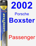 Passenger Wiper Blade for 2002 Porsche Boxster - Hybrid