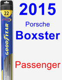 Passenger Wiper Blade for 2015 Porsche Boxster - Hybrid