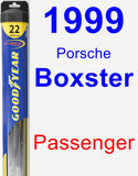 Passenger Wiper Blade for 1999 Porsche Boxster - Hybrid